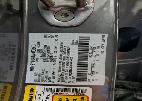 2023 Ford Bronco Sport Outer Banks из США, поврежденный, VIN 3FMCR9C60PRD57031